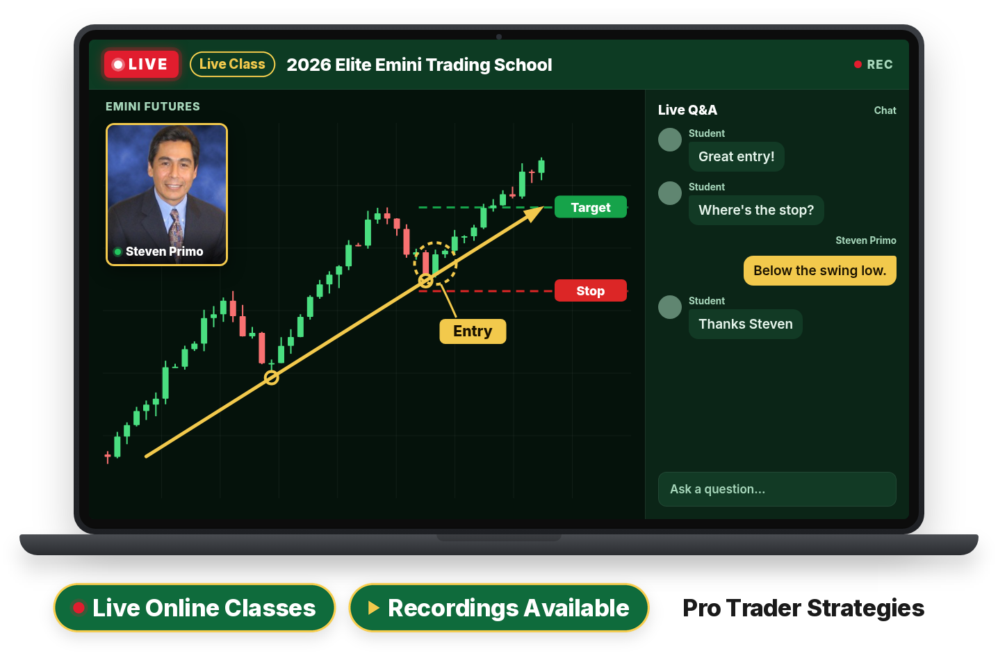 Live online class with Steven Primo